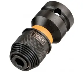 DeWalt DT7508 / Adapter kwadratowy 1/2" na sześciokąt 1/4" / długość 52mm / rdzeń hartowany