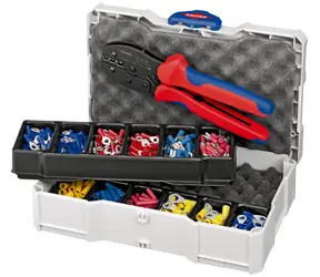 Knipex 979021 Zestaw zaciskowy do złącz kablowych ze szczypcami zaciskowymi 