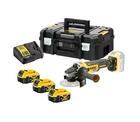 DeWalt DCG405P3 / Akumulatorowa szlifierka kątowa / 125mm / 18V XR Li- ION / 3x 5.0Ah / walizka