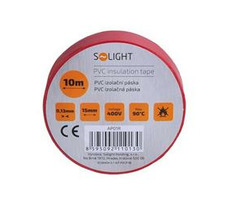 Taśma izolacyjna Solight AP01R 15mm x 0,13mm x 10m czerwona