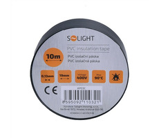 Taśma izolacyjna Solight AP03C 19mm x 0,13mm x 10m czarna