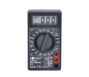 Multimetr Solight V15 / max. AC 500V / max. DC 500V / 10A / test diody / brzęczyk