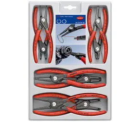 Knipex 00 20 04 SB Zestaw precyzyjnych szczypiec do pierścieni osadczych 8-częściowy