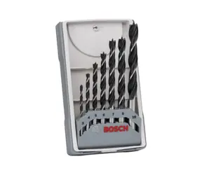 BOSCH 2607017034 / Wiertło do drewna 7 szt. / 3,0 | 4,0 | 5,0 | 6,0 | 7,0 | 8,0 | 10,0