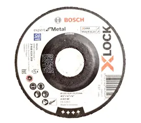 BOSCH Expert for Metal systemu X-LOCK 2608619259 / Tarcza szlifierska z przesuniętym środkiem / 125 x 6 x 22,23 mm / A 30 T BF