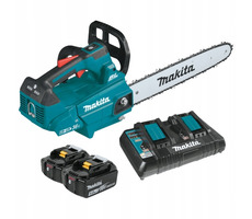 Makita DUC406PT2B / Piła łańcuchowa akumulatorowa / 2x18V / Długość prowadnicy 40 cm / Podziałka łańcucha 3|8" / Szerokość rowka 1,3 mm / 2x 5,0Ah