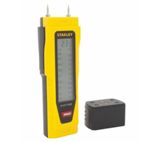 Higrometr kontaktowy Stanley 0-77-030 / podświetlany wyświetlacz LCD / elektrody 8 mm / bateria CR-2032
