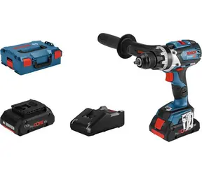 BOSCH GSR 18V 110 C Professional / Wiertarko-wkrętarka akumulatorowa / 18V / 2100 obr/min / 2x 4 Ah