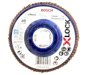 BOSCH X571 Best for Metal 2608619209 / Tarcza listkowa / X-LOCK / Ziarnistość 40 / 125x22,23 mm 