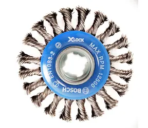 BOSCH Heavy for Metal 2608620731 / Szczotka druciana tarczowa / X-LOCK / pleciona / stal / 115 mm / Grubość drutu: 0,50 mm