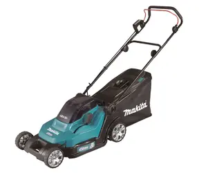 Makita DLM432Z / Kosiarka akumulatorowa / 2x18V / 3600 obr./min / do 575 m2 / szerokość 43 cm / kosz 50 l / bez akumulatora