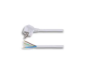 Przewód flexo Solight PF03 3M biały / 3 x 1mm2