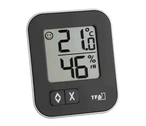 TFA 30.5026.01 - MOXX Termometr cyfrowy z higrometrem - czarny