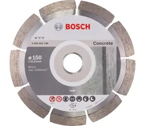 BOSCH 2608602198 / Tarcza diamentowa tnąca / Średnica 150 x 22,23 mm / Szerokość cięcia 2 mm