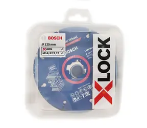 BOSCH 2608619374 / Zestaw tarcz tnących i listkowych X-LOCK CMW / 125 x 22,23 mm / 5 szt.