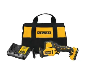 DeWalt DCS312D2 / Akumulatorowa pilarka szablasta / 12 V / 2800 suwów/min / 2 x 2,0 Ah / ładowarka / torba