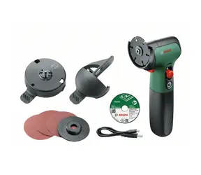 BOSCH EasyCut & Grind 7,2 V / Akumulatorowa szlifierka kątowa / 7,2 V / 50 mm / 6000 obr./min / Zintegrowany akumulator / akcesoria