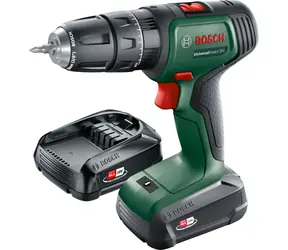 BOSCH UniversalImpact 18V / Wiertarko-wkrętarka akumulatorowa / 1450 obr./min / 34 Nm / uchwyt 10mm / 2x1,5 Ah / walizka