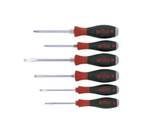 Zestaw wkrętaków Wiha 21250 SoftFinish / 4 płaskie i 2x Phillips / 6 szt.