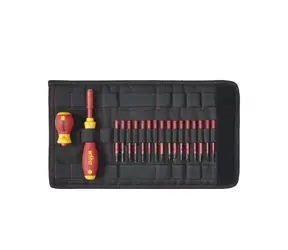 Zestaw wkrętaków Wiha 41231 SoftFinish electric slimVario z nasadkami / VDE 1000 V / 18 części