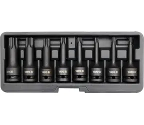 YATO YT-1065 / Zestaw końcówek amortyzatorów 8 szt. / T30-T80 torx / CrMo