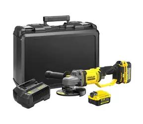 Stanley SFMCG400M2K / Akumulatorowa szlifierka kątowa / 125mm / Li- ION / 18V / 8500 obr./min / 2x 4Ah
