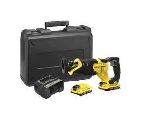 Stanley SFMCS300D2K / Akumulatorowa piła szablasta / 18V / Skok 25 mm / 3.000 z-min / 2x2.0A