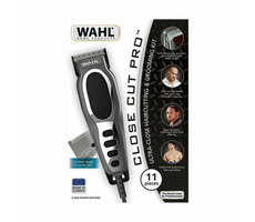 Wahl 20105-0460 Close Cut Pro szary / maszynka do włosów / szerokość ostrza: 45 mm / min. 0,6 mm / 6 nasadek 