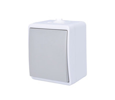 Przełącznik mokry Solight 5B303 IP54 szary / nr 1 jednobiegunowy