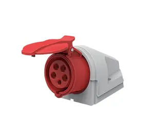 Gniazdo ścienne Solight P153 / 5-biegunowe / 400v/16A / IP44