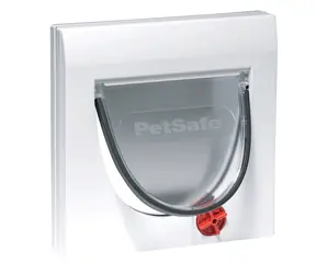 PetSafe Staywell 917 biały / Drzwi z tunelem / 224x224mm / otwór: 169x169mm / max szerokość ramienia: 162mm / max
