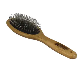 BAMBOO GROOM Duża szczotka z końcówkami ze stali nierdzewnej