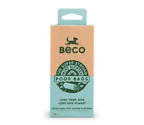 BeCoThings Beco Worki na odchody o zapachu mięty pieprzowej 120 szt./ekologiczne