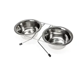 Karlie Zestaw misek ze stali nierdzewnej 2 x 380ml / 13cm