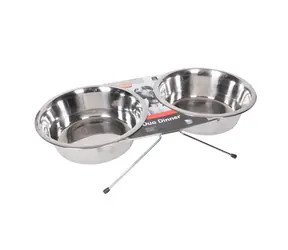 Karlie Zestaw misek ze stali nierdzewnej 9cm 210ml