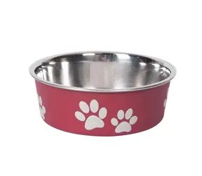 Karlie Miska ze stali nierdzewnej z powłoką z tworzywa sztucznego czerwona 12cm 300ml