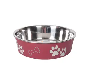 Karlie Miska ze stali nierdzewnej z powłoką z tworzywa sztucznego czerwona 21cm 1500ml