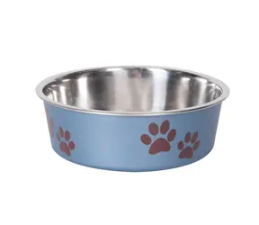Karlie Miska ze stali nierdzewnej z powłoką z tworzywa sztucznego metalik niebieski 14cm 450ml