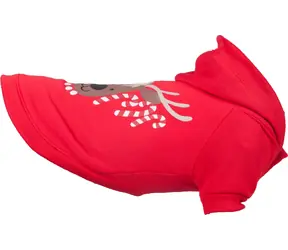 Świąteczna bluza Flamingo dla psów czerwona 25cm