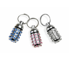 Katalog Karlie z kryształkami w kolorze srebrnym 15x8mm