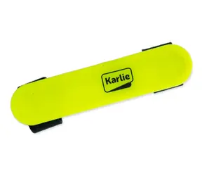 Lampka LED Karlie do obroży/smyczy/szelek z funkcją ładowania USB, żółta / 12x2,7cm
