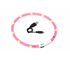 Obroża świetlna LED Karlie różowa - obwód 20-75cm