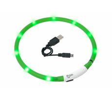 Obroża świetlna LED Karlie zielona - obwód 20-75cm