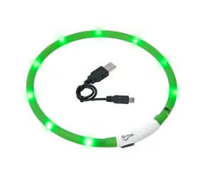 Obroża świetlna LED Karlie zielona - obwód 20-75cm