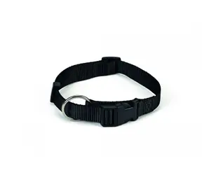 Obroża Beeztees dla psów nylonowa czarna - 40-60cm x 25mm