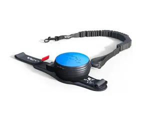 Lishinu3 Smycz na bungee niebieska - rozmiar L (13-40kg) / Smycz samonakręcająca się bez użycia rąk z liną