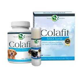 Colafit Opakowanie upominkowe - małe / 1x Colafit Max forte 100 butelek + 1x balsam ochronny na łapy Colafit 7