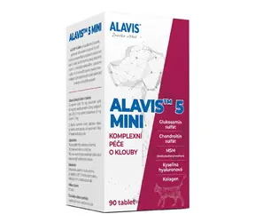ALAVIS 5 MINI 90 tabletek / Kompleksowa dieta na stawy dla psów i kotów małych ras.