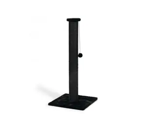 Beeztees Serpa Scratcher czarna / 40x40x90 cm