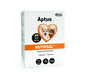 Aptus Nutrisal plv. 10x25g/w celu utrzymania równowagi płynów w organizmie psów i kotów.
